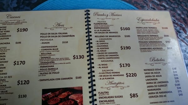 Menu photo 2 El Tapanco Canalejas, MEX