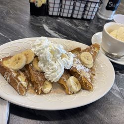 Maria’s Diner - Loaded French toast with banana