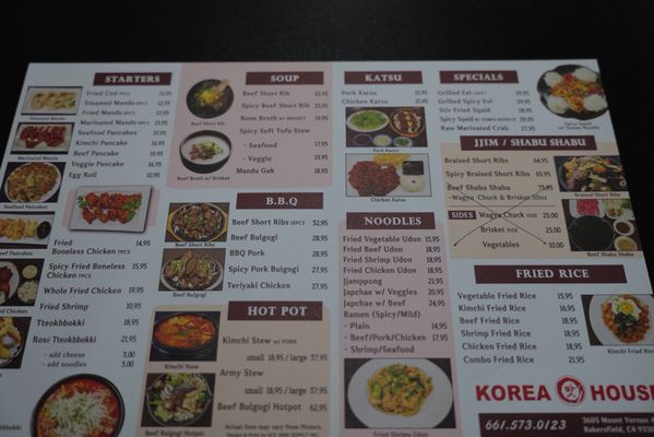 Menu photo 1 Korea House Bakersfield, CA Menu photo 1 Korea House Bakersfield, CA