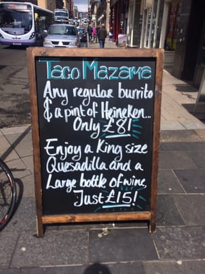 Menu photo 1 Taco Mazama Glasgow, GLG