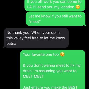 The Plumber - Here's his worker Mark who called threatening me trying to "meet" call my phone being disrespectful with his derogatory comments. - Plumbing Near Me