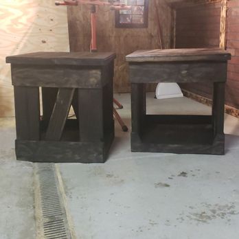 Clutch Custom Construction - Rustic night stands! - Fences & Gates Near Me Clutch Custom Construction - Rustic night stands! - Fences & Gates Near Me