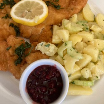 Leopold's - Wienerschnitzel witn potatoes - German Near Me - San Francisco, California Leopold's - Wienerschnitzel witn potatoes - German Near Me - San Francisco, California