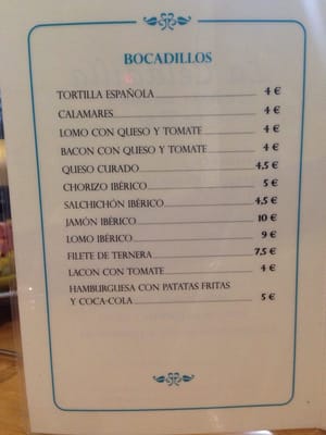 Menu photo 4 La Celadilla Madrid, M