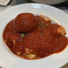 Gnocchi with meatball
