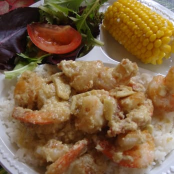Sam's Kitchen - garlic shrimp - Food Stands Near Me - Honolulu, Hawaii