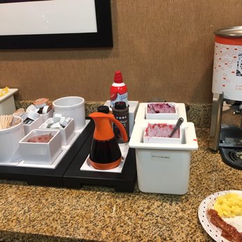 Hampton Inn & Suites Red Bluff - Waffle station! (Waffle maker was on the far right) - Hotels Near Me - Red Bluff, California Hampton Inn & Suites Red Bluff - Waffle station! (Waffle maker was on the far right) - Hotels Near Me - Red Bluff, California