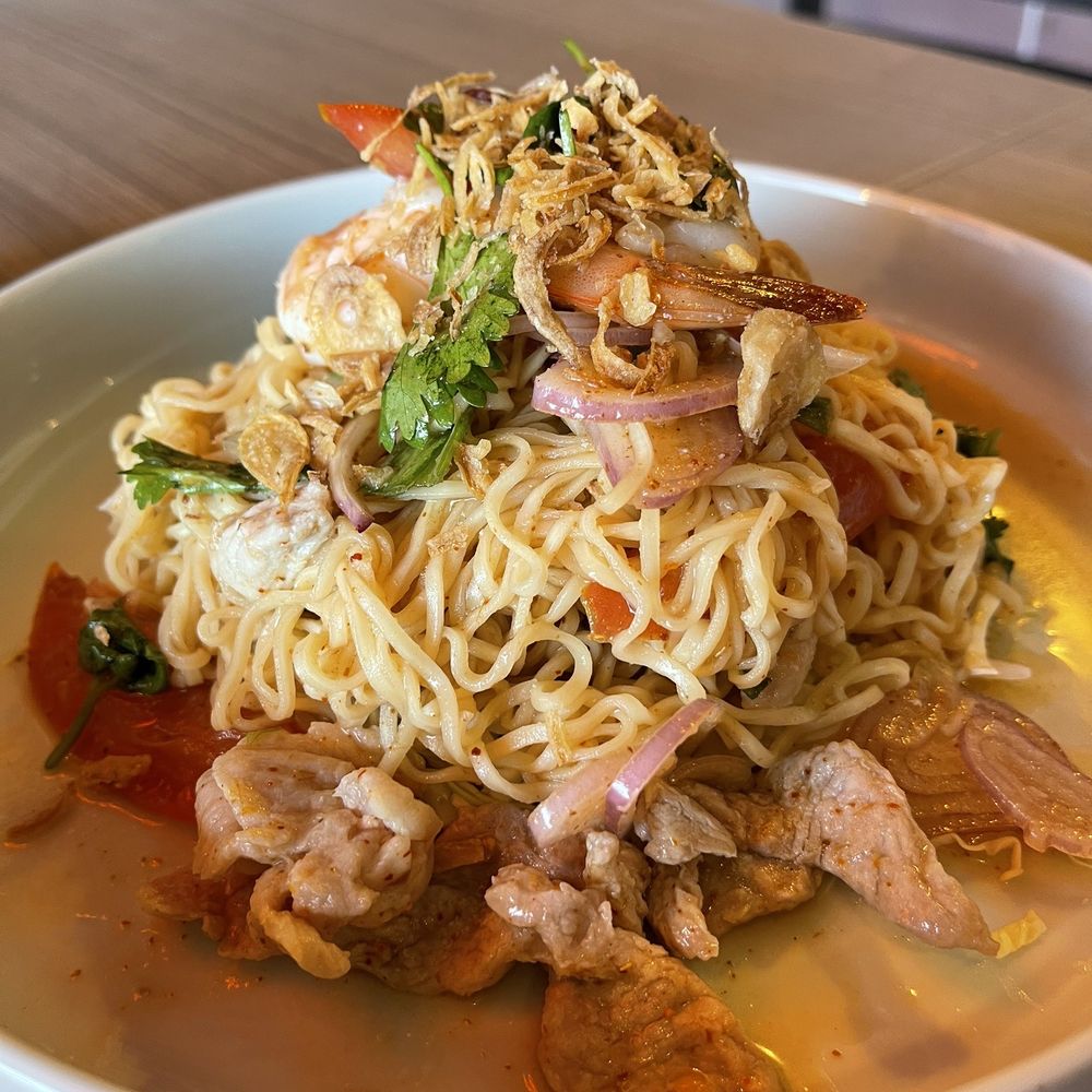 Sala Thai Tempe - Yum MaMa - a spicy and citrusy ramen (yes, ramen!) salad - Thai Near Me - Tempe, Arizona Sala Thai Tempe - Yum MaMa - a spicy and citrusy ramen (yes, ramen!) salad - Thai Near Me - Tempe, Arizona