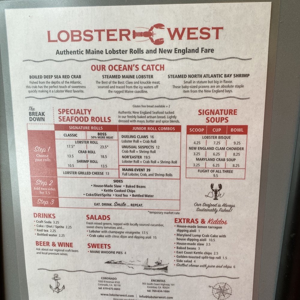 Lobster West - Seafood Near Me - Encinitas, California Lobster West - Seafood Near Me - Encinitas, California
