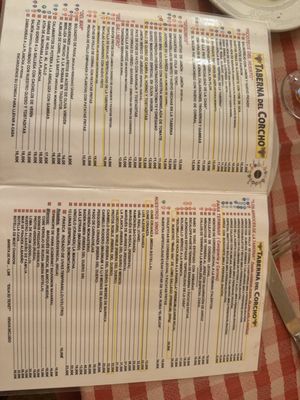 Menu photo 1 Taberna del Corcho San Lorenzo de El Escorial, M Menu photo 1 Taberna del Corcho San Lorenzo de El Escorial, M