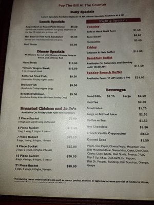 Menu photo 4 L & M Cafe Melrose, WI