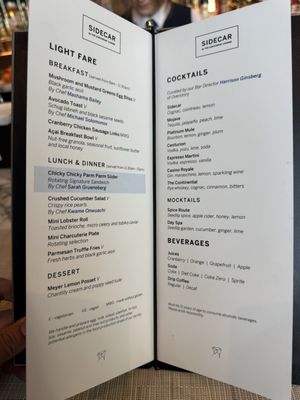 Menu photo 6 Sidecar by the Centurion Lounge Paradise, NV Menu photo 6 Sidecar by the Centurion Lounge Paradise, NV