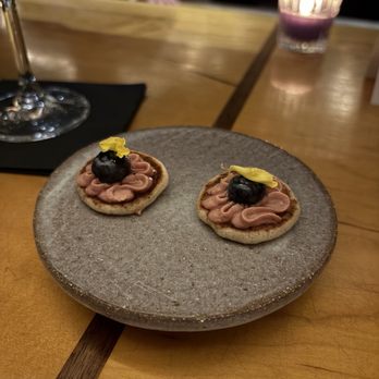 Bastion - Chicken liver + blueberry + pancakes - Cocktail Bars Near Me - Nashville, Tennessee