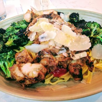 Cask & Larder - Blackened Chicken Linguine - blackened chicken, spicy tomato sauce, charred broccoli, parmesan - Southern Near Me - Orlando, Florida