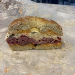 Rachel on Spinach Bagel