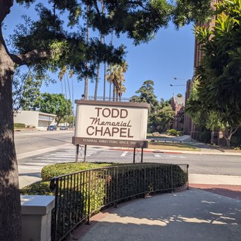 Todd Memorial Chapel - Front sign - Funeral Services & Cemeteries Near Me - Pomona, California Todd Memorial Chapel - Front sign - Funeral Services & Cemeteries Near Me - Pomona, California