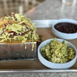 Creekhouse Kitchen & Bar - Red drum fish tacos with rice and beans