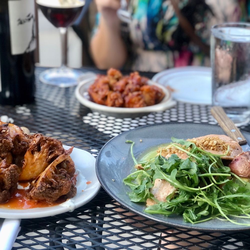 Porch Restaurant - Buffalo Fried Cauliflower, Grilled Filet of Trout, and Bourbon Sriracha Popcorn Chicken - New American Near Me - South Jordan, Utah Porch Restaurant - Buffalo Fried Cauliflower, Grilled Filet of Trout, and Bourbon Sriracha Popcorn Chicken - New American Near Me - South Jordan, Utah