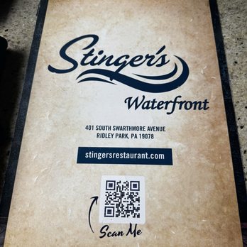 Stinger’s Waterfront - Front of menu - American Near Me - Ridley Park, Pennsylvania Stinger’s Waterfront - Front of menu - American Near Me - Ridley Park, Pennsylvania