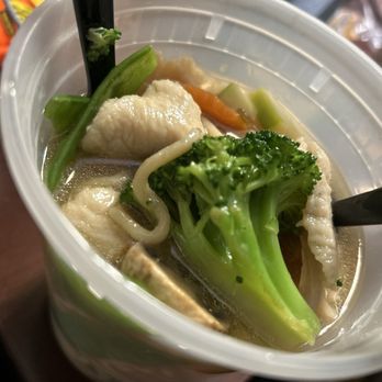 China Station Restaurant - Chicken Noodle Soup - This was very delicious! I added soy sauce, Chili oil, and lime juice, and it was *Chefs kiss.* - Chinese Near Me - Mariposa, California China Station Restaurant - Chicken Noodle Soup - This was very delicious! I added soy sauce, Chili oil, and lime juice, and it was *Chefs kiss.* - Chinese Near Me - Mariposa, California