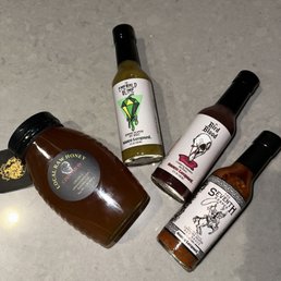 Local products Raw honey, hot sauces