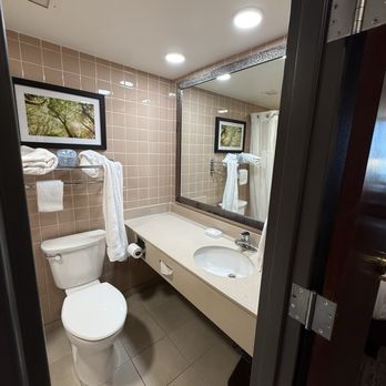 Pear Tree Inn St. Louis Arnold - Bathroom: sink and toilet - Hotels Near Me - Arnold, Missouri