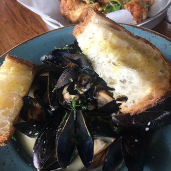 Village Social Kitchen & Bar - Mussels with wonderful crispy bread - Salad Near Me - Mount Kisco, New York Village Social Kitchen & Bar - Mussels with wonderful crispy bread - Salad Near Me - Mount Kisco, New York