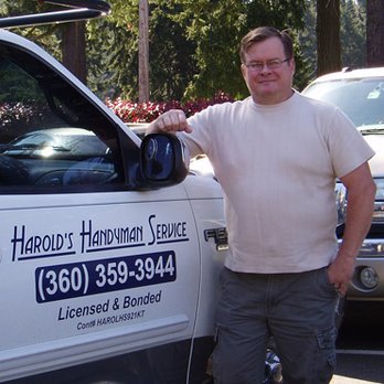 Harold's Handyman Service, LLC - a man standing next to a truck - Handyman Near Me Harold's Handyman Service, LLC - a man standing next to a truck - Handyman Near Me