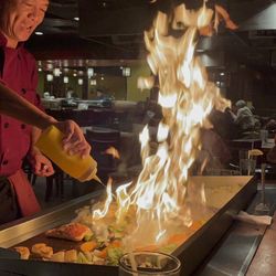 Osaka Japanese Steak & Sushi - Chef was funny! And food scrumptious