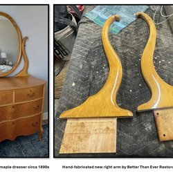 Better Than Ever Service - Birdseye maple dresser hand-fabricated dresser arm. Fabulous!