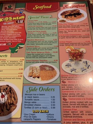Menu photo 2 El Nopal Mexican Restaurant  Cold Spring, KY