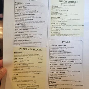 Bella Trattoria - Menu - Pizza Near Me - Boynton Beach, Florida