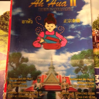 Ah-Hua - Beautiful, fun menu! - Thai Near Me - Zürich, ZH