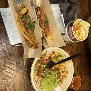 Velvet Taco - Beria taco's, Elote (GF) (V), Mexi-Cali Shrimp Bowl (GF) - New American Near Me - Austin, Texas Velvet Taco - Beria taco's, Elote (GF) (V), Mexi-Cali Shrimp Bowl (GF) - New American Near Me - Austin, Texas