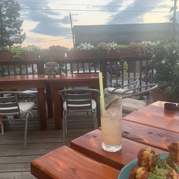 Bonfire - Huck & Shive cocktail on the patio - New American Near Me - Bigfork, Montana Bonfire - Huck & Shive cocktail on the patio - New American Near Me - Bigfork, Montana