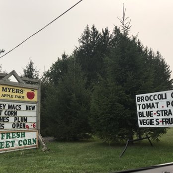 Myers Apple Farm - a sign in the foreground - Farmers Market Near Me - Hamilton, Ontario Myers Apple Farm - a sign in the foreground - Farmers Market Near Me - Hamilton, Ontario
