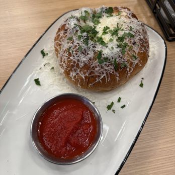 Burdick's Bar & Grill - Pull-Apart Cheese Bread Boursin, garlic butter, parmesan, scallions. - American Near Me - Kalamazoo, Michigan Burdick's Bar & Grill - Pull-Apart Cheese Bread Boursin, garlic butter, parmesan, scallions. - American Near Me - Kalamazoo, Michigan