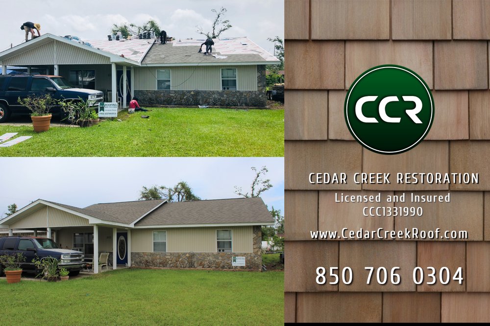 Slide of Cedar Creek Roofing