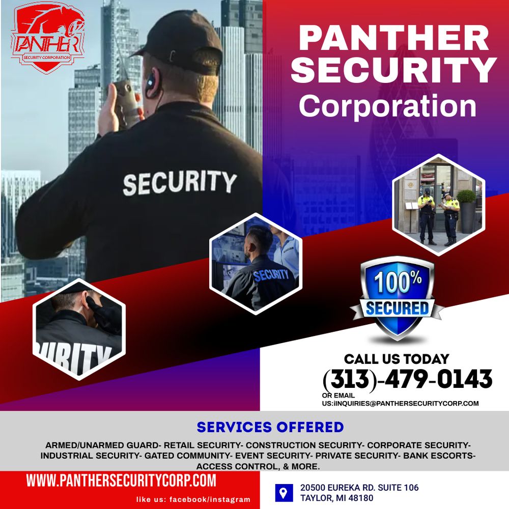 PANTHER SECURITY CORPORATION Updated May 2024 Request a Quote