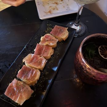 The Mezzanine - Brie & prosciutto bites - Cocktail Bars Near Me - San Juan, Puerto Rico The Mezzanine - Brie & prosciutto bites - Cocktail Bars Near Me - San Juan, Puerto Rico