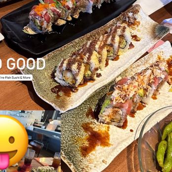 Fire Fish Sushi and More - California Roll, girl on the beach, crunch roll,Halloween roll. - Sushi Bars Near Me - Temecula, California
