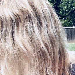 My sad fried hair. :(