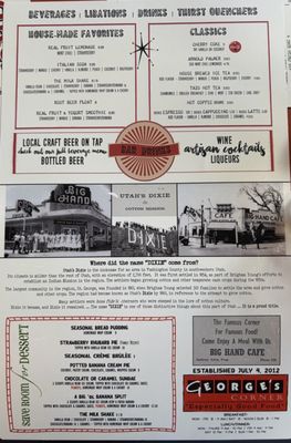Menu photo 2 George's Corner St George, UT