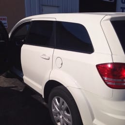 Great job tinting my new Dodge at Sun Stoppers!