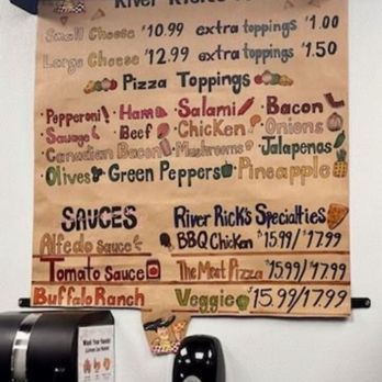 River Rick's Pizzeria - Their menu - Pizza Near Me - Laughlin, Nevada