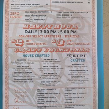 Maui Brewing Company - Menu 7/2025 - Breweries Near Me - Kihei, Hawaii Maui Brewing Company - Menu 7/2025 - Breweries Near Me - Kihei, Hawaii