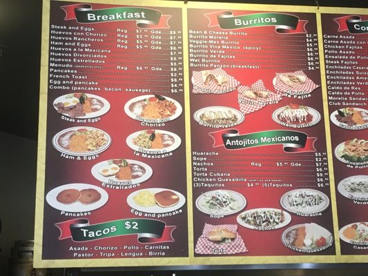 Menu photo 2 Morelia Mexican Grill Vancouver, WA Menu photo 2 Morelia Mexican Grill Vancouver, WA