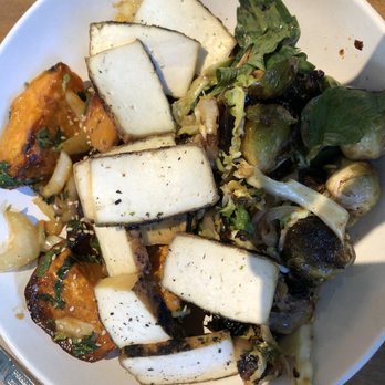 Flower Child - Tofu, Red Chile Glazed Sweet Potato, and Yuzu Brussels Sprouts - New American Near Me - McLean, Virginia Flower Child - Tofu, Red Chile Glazed Sweet Potato, and Yuzu Brussels Sprouts - New American Near Me - McLean, Virginia
