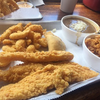 Kenney Seafood - Catfish & shrimp plate with seafood gumbo, jambayla and a mini crawfish pie - Seafood Markets Near Me - Slidell, Louisiana Kenney Seafood - Catfish & shrimp plate with seafood gumbo, jambayla and a mini crawfish pie - Seafood Markets Near Me - Slidell, Louisiana