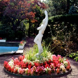 Harrison Park Towers - Harrison Park Garden Fountain in Fall